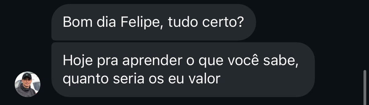 Bom dia Felipe, quanto seria o valor